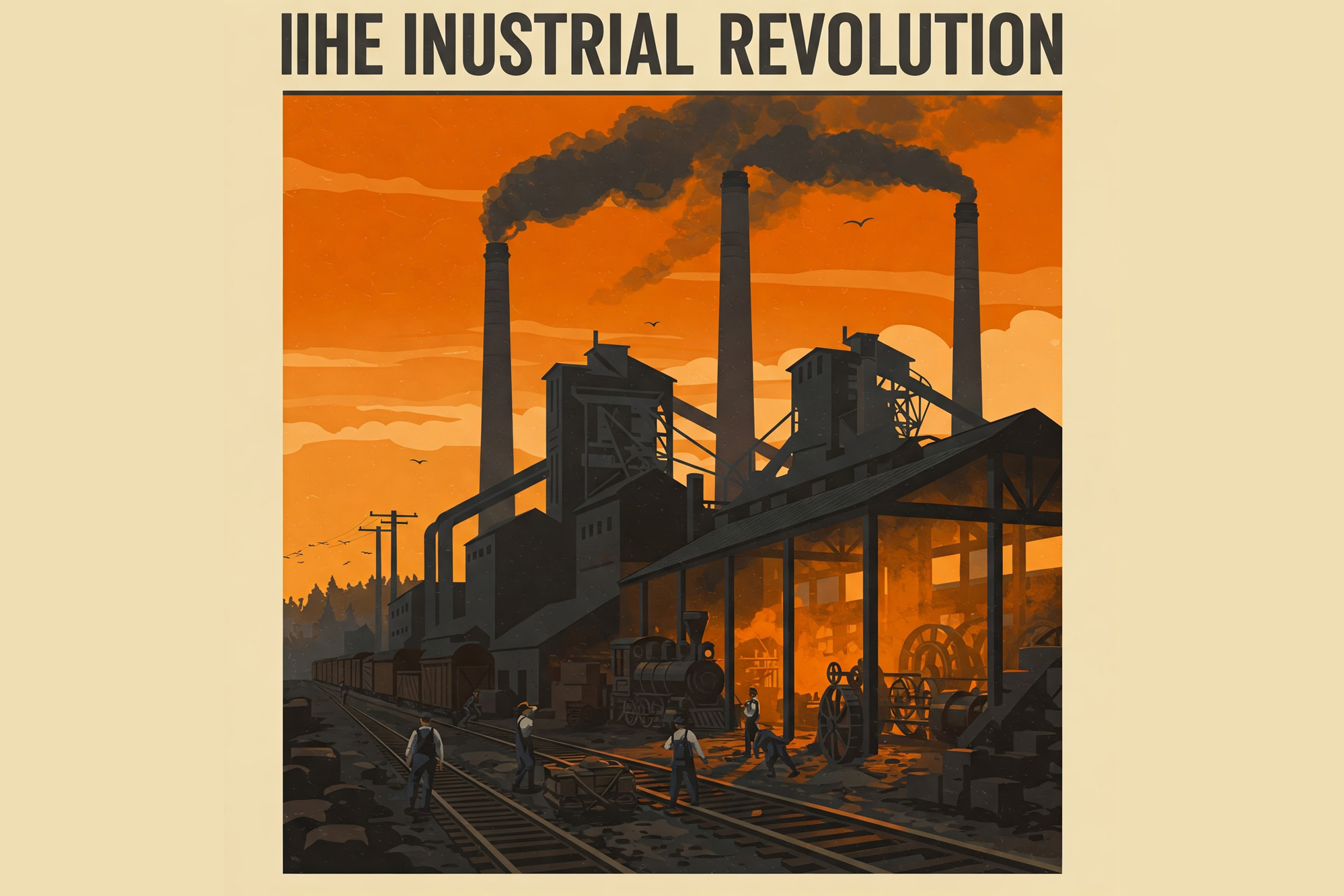 انقلاب صنعتی: تحولی بنیادین در اقتصاد و جامعه